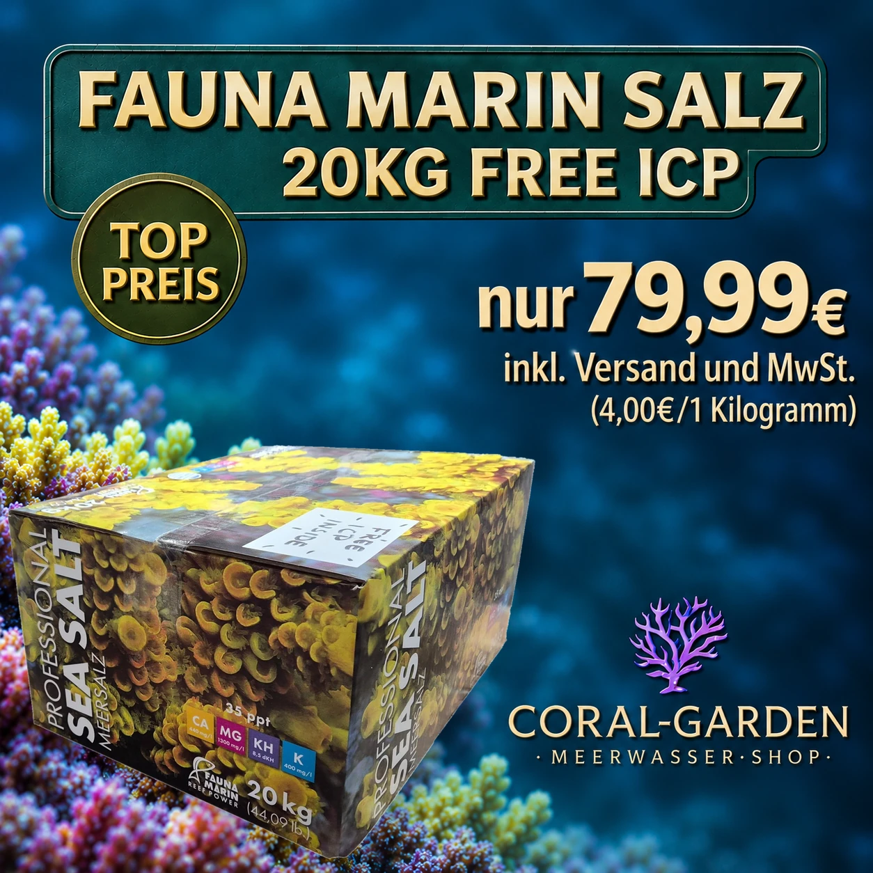 Promo Meersalz im Meerwasser Shop