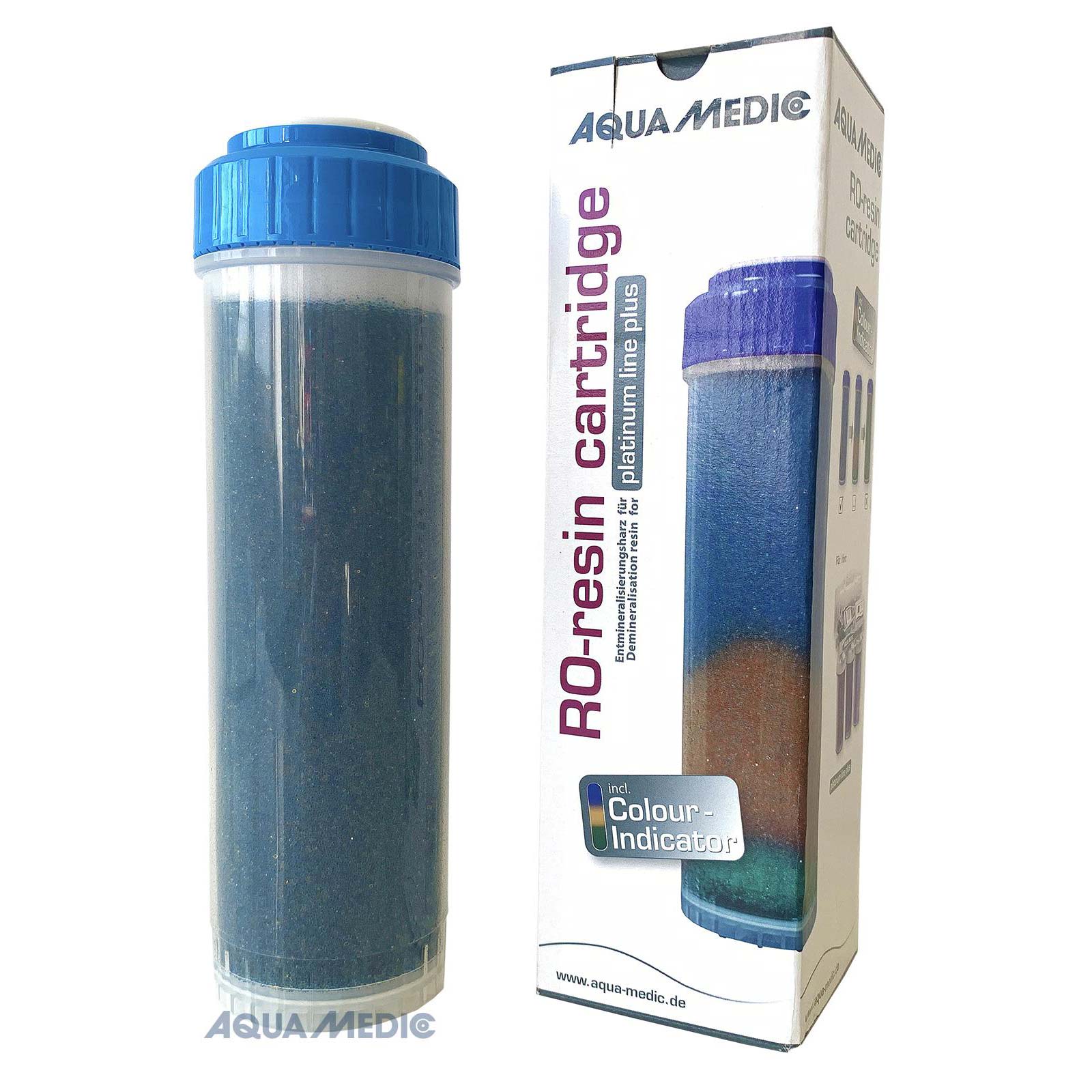 Bild von Aqua-Medic RO-resin cartridge mit Farb-Indikator für Platinum Line Osmoseanlage