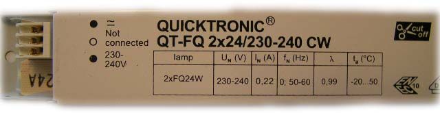 Quicktronic QT-FQ 2x80 2 x80  Vorschaltgerät 