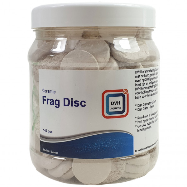 DVH Aquatic Ceramic Frag Discs | 140 St. Ablegersteine für Korallenableger