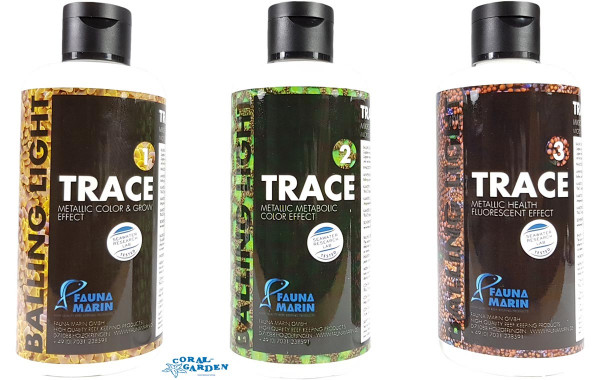 Fauna Marin Spurenelemente Set Balling Trace 1, 2, 3 je 250 ml
