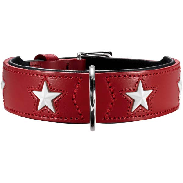 Hunter Halsband Magic Star rot/schwarz