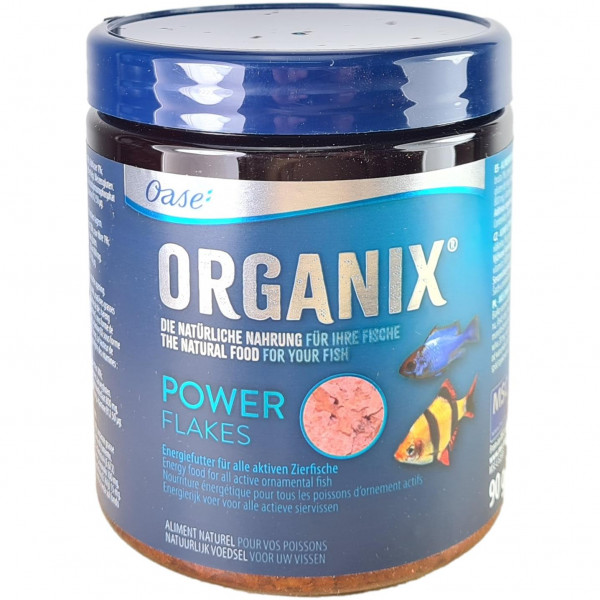 Oase Organix Power Flakes 90 g / 550 ml | Energiefutter für Zierfische