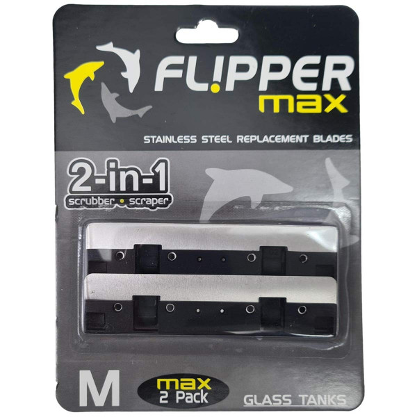 Ersatzklingen Flipper Max für Glas-Aquarien