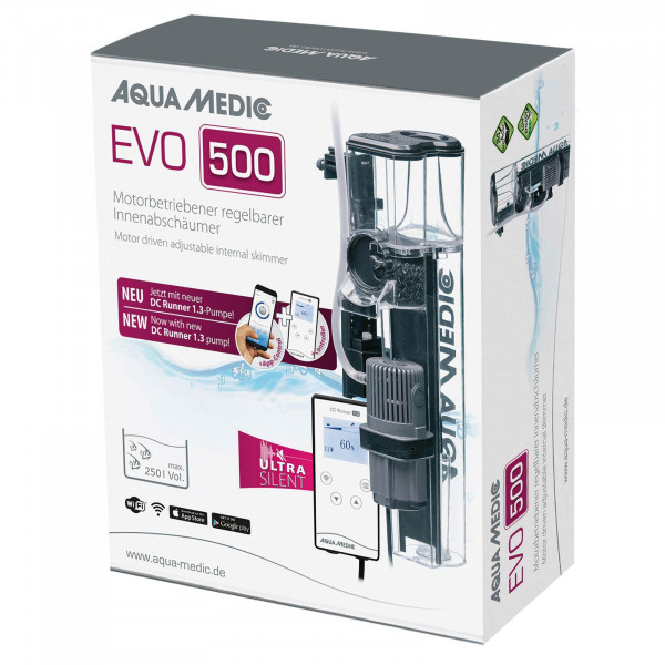Aqua-Medic EVO 500 mit DC Runner 1.3 | Bis 250 Liter 7 Watt