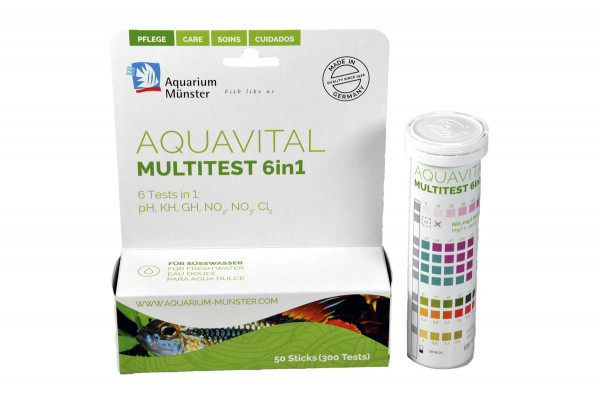 Aquarium Münster Aquavital Multitest 6 in 1 (50 Sticks)