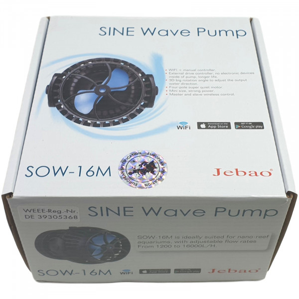 Jebao SOW-16M WIFI Strömungspumpe regelbar bis 16.000 l/h