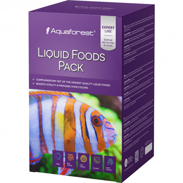 Aquaforest Liquid Foods Packs 4x250 ml | Artemia, Mysis, Vege & Phyto Mix
