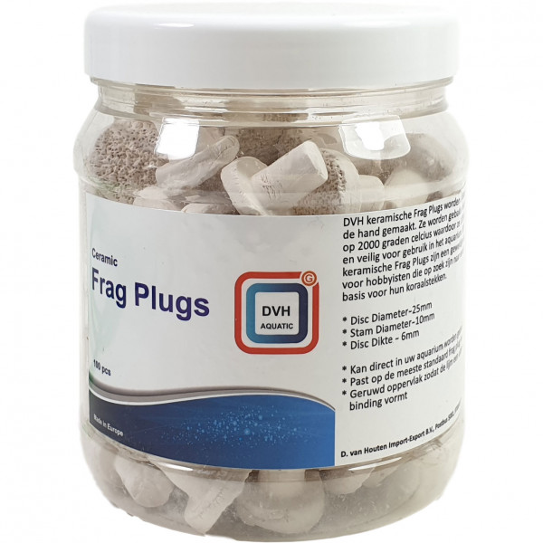 DVH Aquatic Ceramic Frag Plugs | 100 St. Ablegersteine für Korallenableger