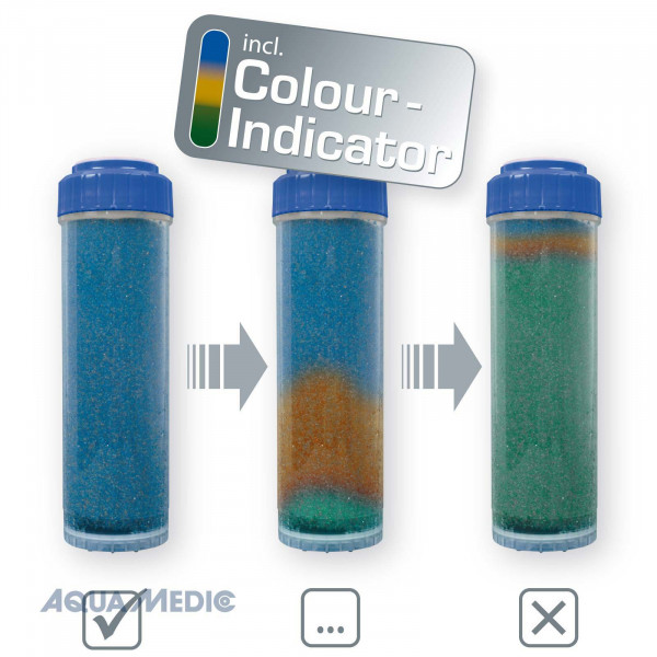 Aqua-Medic RO-resin cartridge mit Farb-Indikator für Platinum Line Osmoseanlage