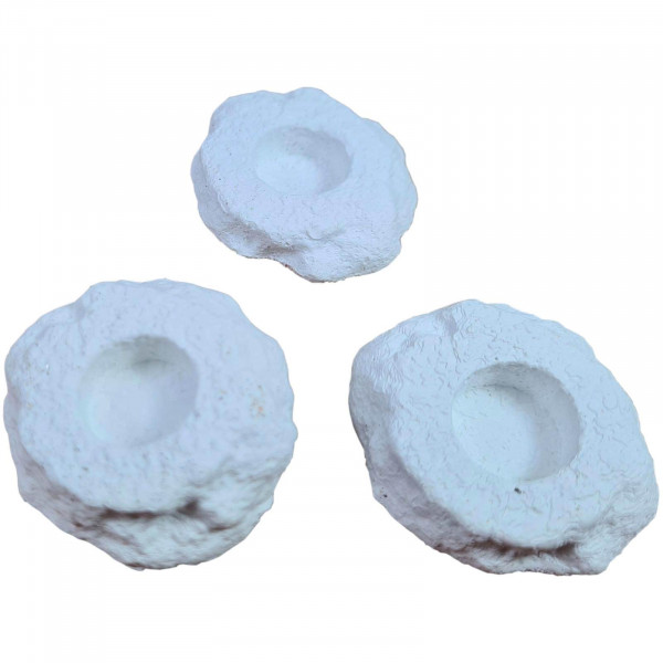 AquaPerfekt Ablegersteine 3 - 4 cm mit Loch 100 Stück