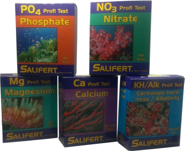 Salifert Set KH + Ca + Mg + NO3 + PO4